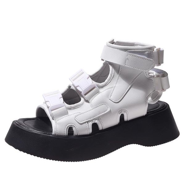 sandals women's platform 2021 summer niche increased sandal roman student beach shoes, Black
sandals women's platform 2021 summer niche increased sandal roman student beach shoes, Black