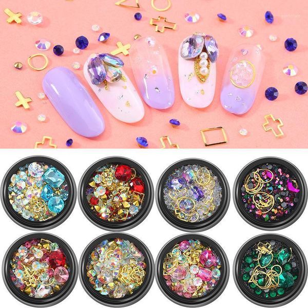 mixed color nail rhinestones metal rivet beads studs 3d crystal stones for art decoration accessories manicure diamond1, Silver;gold
mixed color nail rhinestones metal rivet beads studs 3d crystal stones for art decoration accessories manicure diamond1, Silver;gold
