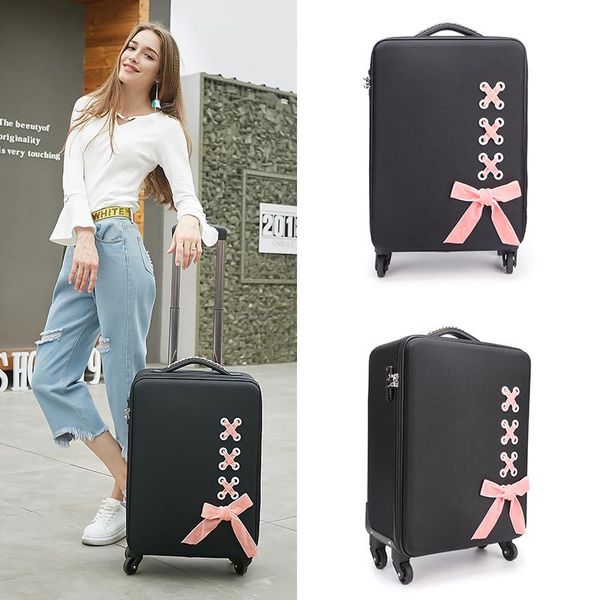 suitcases fashion bowknot rolling luggage ins net red girls travel women trolley suitcase bag personality 20/24 inch cute valise
suitcases fashion bowknot rolling luggage ins net red girls travel women trolley suitcase bag personality 20/24 inch cute valise