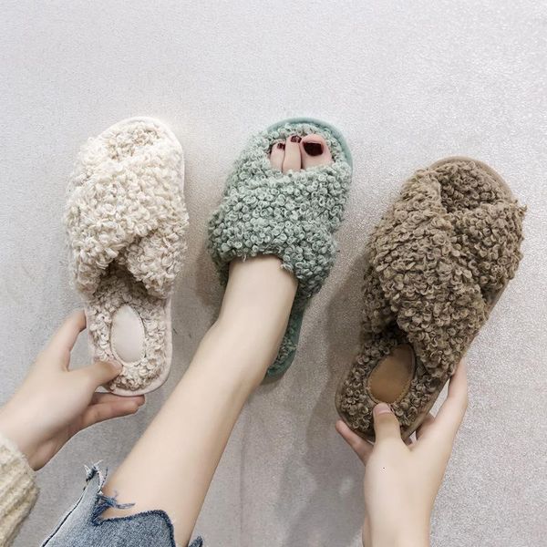 slippers style korean-style curly plush slipper women's autumn and winter habitat home flat anti-slip cross wood floor fur slipp 8rai, Black
slippers style korean-style curly plush slipper women's autumn and winter habitat home flat anti-slip cross wood floor fur slipp 8rai, Black