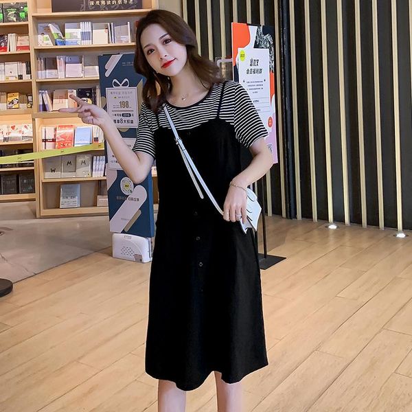 maternity dresses 516# dress summer short sleeves stripe o neck patchwork korean style loose a line pregnant women plus size, White
maternity dresses 516# dress summer short sleeves stripe o neck patchwork korean style loose a line pregnant women plus size, White