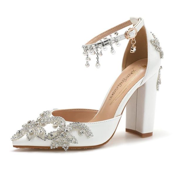 sandals pointed toe womens bridals wedding shoes fashion summer crystal party dress woman high pumps thick heel female, Black
sandals pointed toe womens bridals wedding shoes fashion summer crystal party dress woman high pumps thick heel female, Black