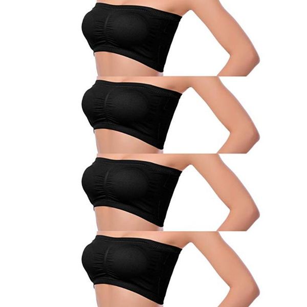 maternity intimates 4pc women's bandeau bra seamless crop tube strapless brarette basic layering sujetador lactancia mujer#y4, White
maternity intimates 4pc women's bandeau bra seamless crop tube strapless brarette basic layering sujetador lactancia mujer#y4, White