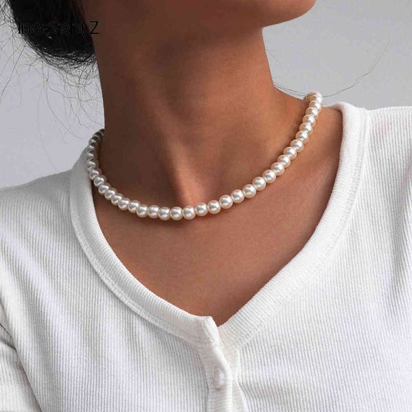 necklaces ingesight.z korean elegant imitation pearl choker collar simple minimalist clavicle chain necklaces for women jewelry, Silver
necklaces ingesight.z korean elegant imitation pearl choker collar simple minimalist clavicle chain necklaces for women jewelry, Silver