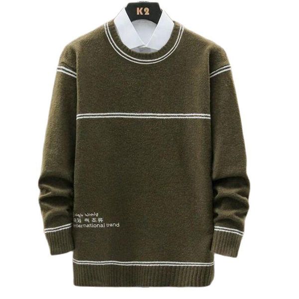 men's sweaters pullover men sweater korea style casual o-neck embroidery knitted autumn winter pullovers homme streetwear coat, White;black
men's sweaters pullover men sweater korea style casual o-neck embroidery knitted autumn winter pullovers homme streetwear coat, White;black
