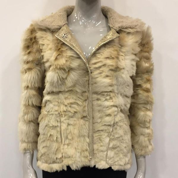 women's fur & faux real sheepskin gold winter coats fashion elegant outerwear natural sheep shearing thick double sided oversize, Black
women's fur & faux real sheepskin gold winter coats fashion elegant outerwear natural sheep shearing thick double sided oversize, Black