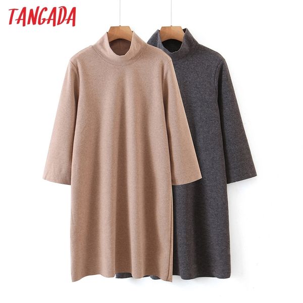 fashion women solid elegant turtleneck sweater loose long sleeve ladies warm midi dress 8h8 210416, Black;gray
fashion women solid elegant turtleneck sweater loose long sleeve ladies warm midi dress 8h8 210416, Black;gray