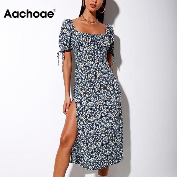 women bow tie party dress floral print summer high split chic midi dress square collar short sleeve retro dresses, Black;white
women bow tie party dress floral print summer high split chic midi dress square collar short sleeve retro dresses, Black;white