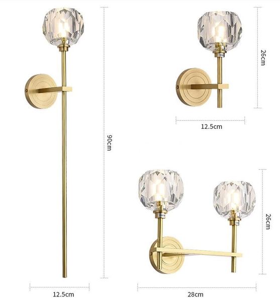 wall lamps crystal led lamp fashion copper sconce light fixtures home lighting bedroom restaurant wanglamp lustre arandela
wall lamps crystal led lamp fashion copper sconce light fixtures home lighting bedroom restaurant wanglamp lustre arandela