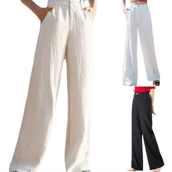 women's pants & capris all match trouser womens casual wide leg trousers cotton linen joggers long straight bottoms solid female clothi, Black;white
women's pants & capris all match trouser womens casual wide leg trousers cotton linen joggers long straight bottoms solid female clothi, Black;white