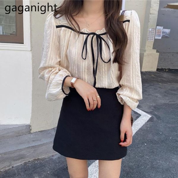 women's blouses & shirts gaganight 2021 women blouse elegant pullovers casual lace up solid long sleeve korean style blusas, White
women's blouses & shirts gaganight 2021 women blouse elegant pullovers casual lace up solid long sleeve korean style blusas, White