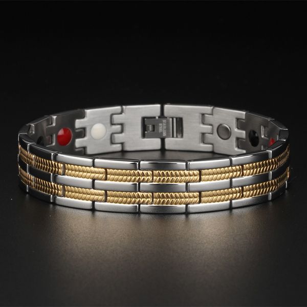 bangles bracelet stainless steel titanium magnet men's fashionable health jewelry, Black
bangles bracelet stainless steel titanium magnet men's fashionable health jewelry, Black