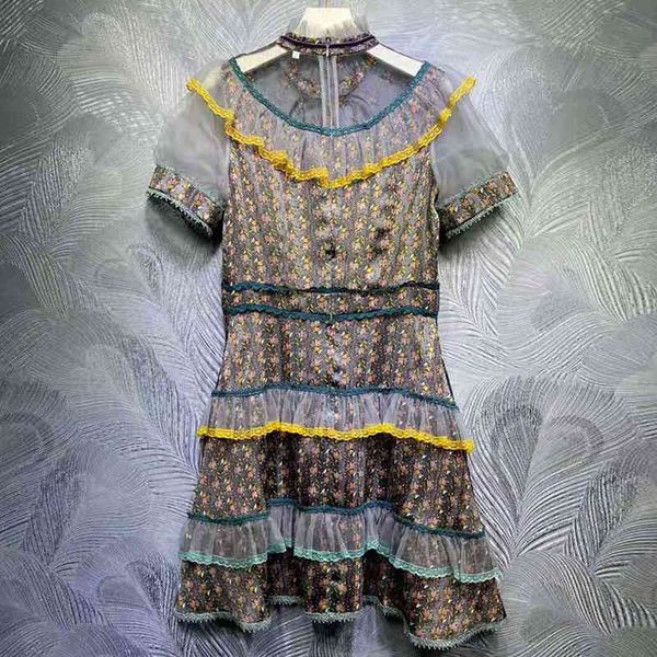 dress seqinyy vintage flowers printing summer spring fashion design feminine runway crocheted casual slime rentals mini, Black;gray
dress seqinyy vintage flowers printing summer spring fashion design feminine runway crocheted casual slime rentals mini, Black;gray
