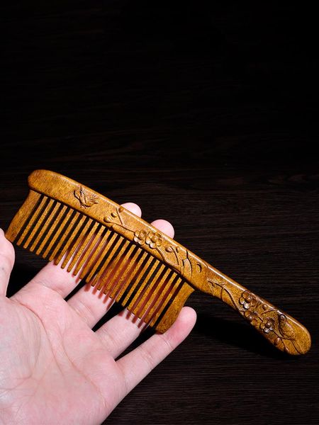 hair brushes golden nanmu ebony beaming comb wedding gifts female household anti-static natural wooden, Silver
hair brushes golden nanmu ebony beaming comb wedding gifts female household anti-static natural wooden, Silver