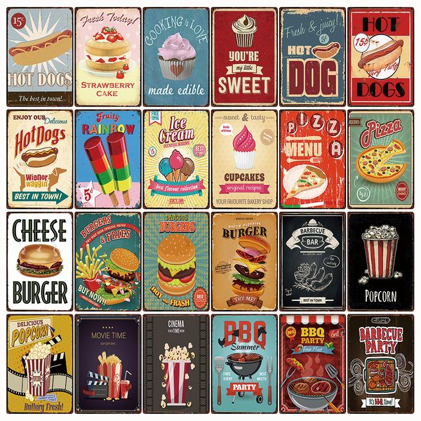 food dogs hamburger pizza barbecue metal sign tin poster home decor bar wall art painting 20*30 cm size f-03
food dogs hamburger pizza barbecue metal sign tin poster home decor bar wall art painting 20*30 cm size f-03