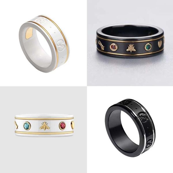 design jewelry s925 silver letter black white ceramic ring 18k bee planet men's and women's same couple pair ring
design jewelry s925 silver letter black white ceramic ring 18k bee planet men's and women's same couple pair ring