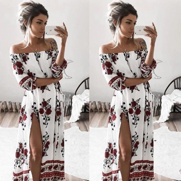 women dresses ladies clothing dress chiffon floral long sleeve party flower casual maxi polyester summer sundress, Black;gray
women dresses ladies clothing dress chiffon floral long sleeve party flower casual maxi polyester summer sundress, Black;gray