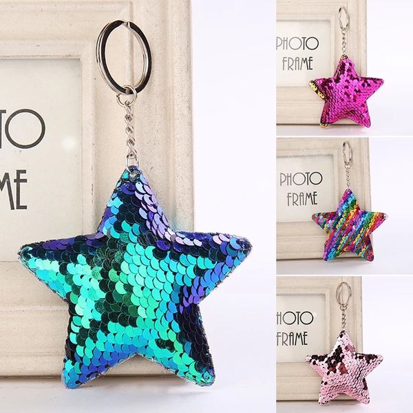 cute mermaid star keychain glitter pompom sequins key chain gifts women keychains woman car bag charms accessories key ring, Slivery;golden
cute mermaid star keychain glitter pompom sequins key chain gifts women keychains woman car bag charms accessories key ring, Slivery;golden