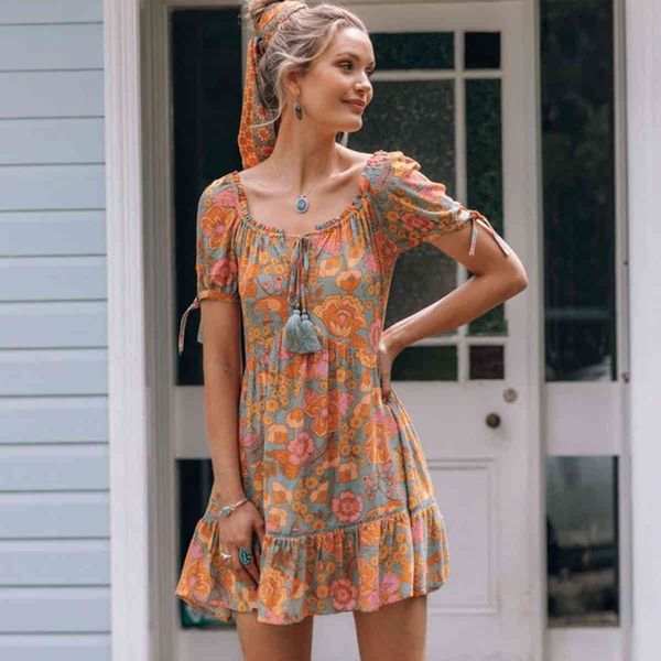 jastie summer tie front v neck dress floral print mini dresses women short sleeve floral print dress casual beach dresses 210419, White
jastie summer tie front v neck dress floral print mini dresses women short sleeve floral print dress casual beach dresses 210419, White