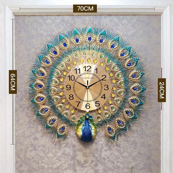 wall clocks large 60x58cm european style modern 3d diamond crystal quartz peacock home living room decor silent clock
wall clocks large 60x58cm european style modern 3d diamond crystal quartz peacock home living room decor silent clock