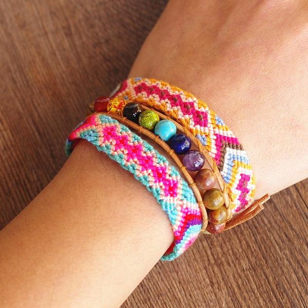 charm bracelets 3pcs/set 8mm natural picasso stone ethnic rope leather set for women 7 chakra charms wristband gift fashion jewelry, Golden;silver
charm bracelets 3pcs/set 8mm natural picasso stone ethnic rope leather set for women 7 chakra charms wristband gift fashion jewelry, Golden;silver