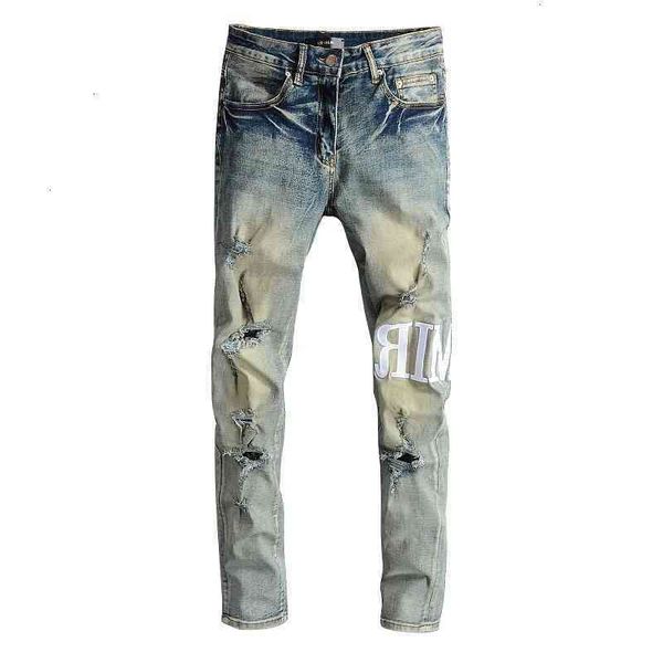 hop 684 hip fashion brand high street am light blue embroidery patch stretch slim fit small foot hole jeans pants
hop 684 hip fashion brand high street am light blue embroidery patch stretch slim fit small foot hole jeans pants