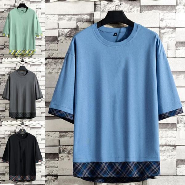 men's t-shirts 2021 bottoming shirt round neck all match lightweight men summer cotton short sleeve t-shirt for office, White;black
men's t-shirts 2021 bottoming shirt round neck all match lightweight men summer cotton short sleeve t-shirt for office, White;black