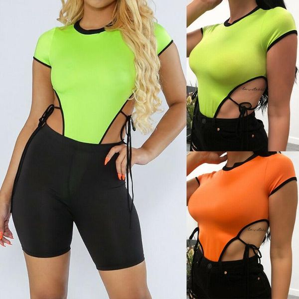 women's jumpsuits & rompers women bandage bodysuit stretch leotard short sleeve t-shirt jumpsuit, Black;white
women's jumpsuits & rompers women bandage bodysuit stretch leotard short sleeve t-shirt jumpsuit, Black;white