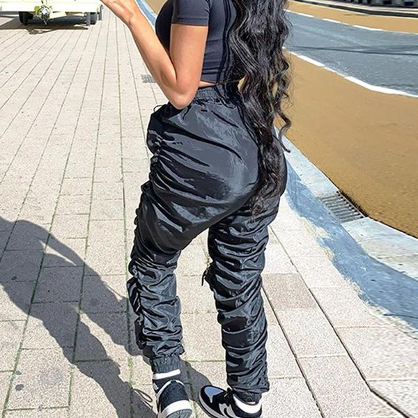 yuqung women high waist loose ruched pencil pants fashion shiny casual sport joggers bottom wide leg sweatpants trousers women's & capr, Black;white
yuqung women high waist loose ruched pencil pants fashion shiny casual sport joggers bottom wide leg sweatpants trousers women's & capr, Black;white