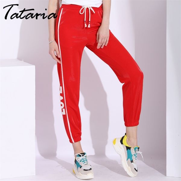 tataria white stripe pants women sweat side striped high waist trousers female sweatpants summer 210514, Black;white
tataria white stripe pants women sweat side striped high waist trousers female sweatpants summer 210514, Black;white