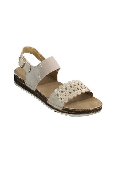 carlaverde 160210 beige women 's sandals, Black