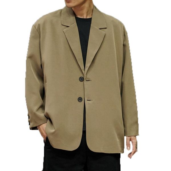 men's suits & blazers solid casual blazer 2021 fashion men baggy coats male long sleeve outerwear business streetwear jackets, White;black
men's suits & blazers solid casual blazer 2021 fashion men baggy coats male long sleeve outerwear business streetwear jackets, White;black