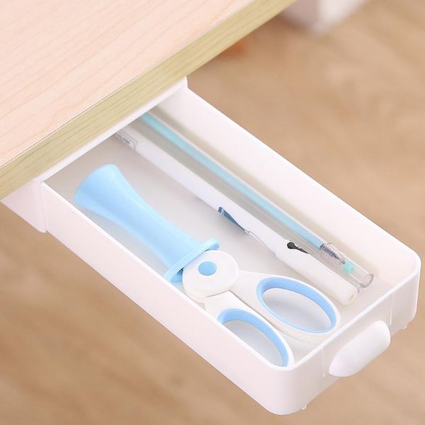 self stick pencil tray desk table storage drawer organizer box under stand self-adhesive under-drawer #5 boxes & bins
self stick pencil tray desk table storage drawer organizer box under stand self-adhesive under-drawer #5 boxes & bins