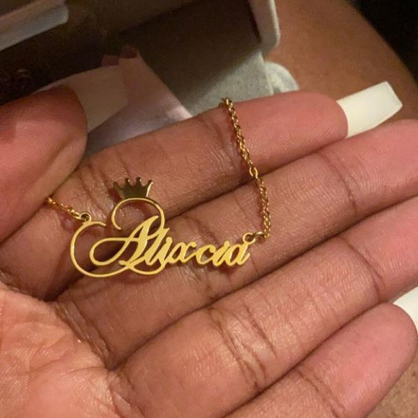 personalized princess crown and name necklaces for women romantic jewelry stainless steel wedding necklace bridesmaid gifts 2021 chains, Silver
personalized princess crown and name necklaces for women romantic jewelry stainless steel wedding necklace bridesmaid gifts 2021 chains, Silver