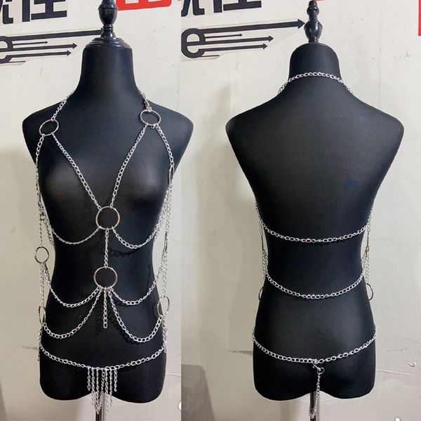 silver metal body chain jewelry harness gothic women waist jewellery belly belt festival girls punk fashion accessories
silver metal body chain jewelry harness gothic women waist jewellery belly belt festival girls punk fashion accessories