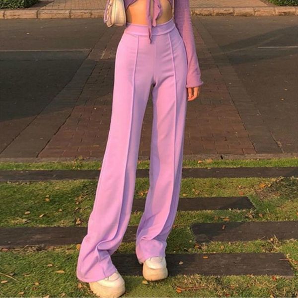 solid purple long trousers women pant elastic high waist loose wide leg pants palazzo office lady casual bottoms, Black;white
solid purple long trousers women pant elastic high waist loose wide leg pants palazzo office lady casual bottoms, Black;white