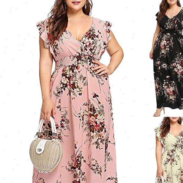 women dresses plus size summer v neck floral print boho sleeveless party maxi dress l colorful comfortable breathe fashion saia, Black;gray
women dresses plus size summer v neck floral print boho sleeveless party maxi dress l colorful comfortable breathe fashion saia, Black;gray