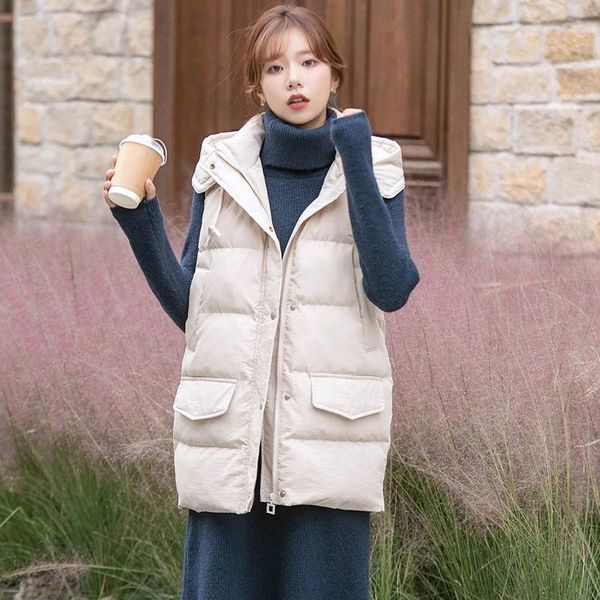 women's vests autumn wadded vest sleeveless jacket women tank pockets hooded black beige waist coats pink casual warm winter clothing, Black;white
women's vests autumn wadded vest sleeveless jacket women tank pockets hooded black beige waist coats pink casual warm winter clothing, Black;white