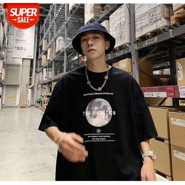 summer boy short-sleeved t-shirt men's tide brand harajuku port style loose trend half-sleeved shirt ins #cr5w, White;black
summer boy short-sleeved t-shirt men's tide brand harajuku port style loose trend half-sleeved shirt ins #cr5w, White;black