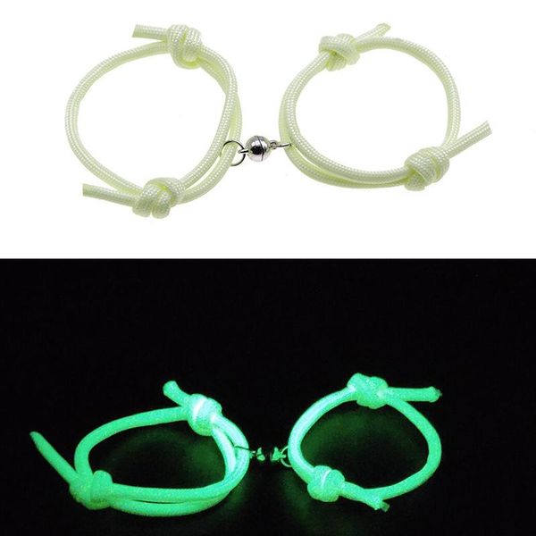 link, chain fashion couple bracelet fluorescent luminous shiny weaving magnet heart holiday jewelry gift, Black
link, chain fashion couple bracelet fluorescent luminous shiny weaving magnet heart holiday jewelry gift, Black