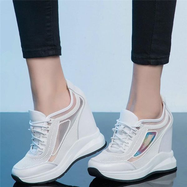fashion sneakers women genuine leather wedges high heel ankle boots female breathable lace round toe pumps shoes casual, Black
fashion sneakers women genuine leather wedges high heel ankle boots female breathable lace round toe pumps shoes casual, Black