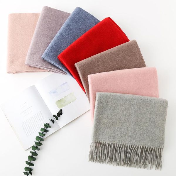 scarves 2021 europe autumn and winter pure color classic tassel wool women's scarf 310g thickened warm shawl, Blue;gray
scarves 2021 europe autumn and winter pure color classic tassel wool women's scarf 310g thickened warm shawl, Blue;gray