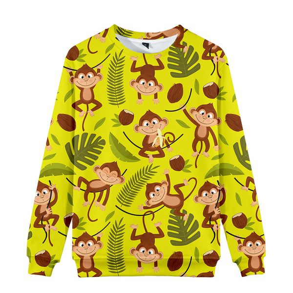 leaf print cartoon boy girl t-shirt 3d printing animal print t-shirt long-sleeved shirt color clothes children's top, Blue
leaf print cartoon boy girl t-shirt 3d printing animal print t-shirt long-sleeved shirt color clothes children's top, Blue