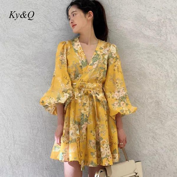 casual dresses boho fashion women vacation yellow floral print ruffled holiday party dress 2021 elegant lantern sleeve clothes, Black;gray
casual dresses boho fashion women vacation yellow floral print ruffled holiday party dress 2021 elegant lantern sleeve clothes, Black;gray