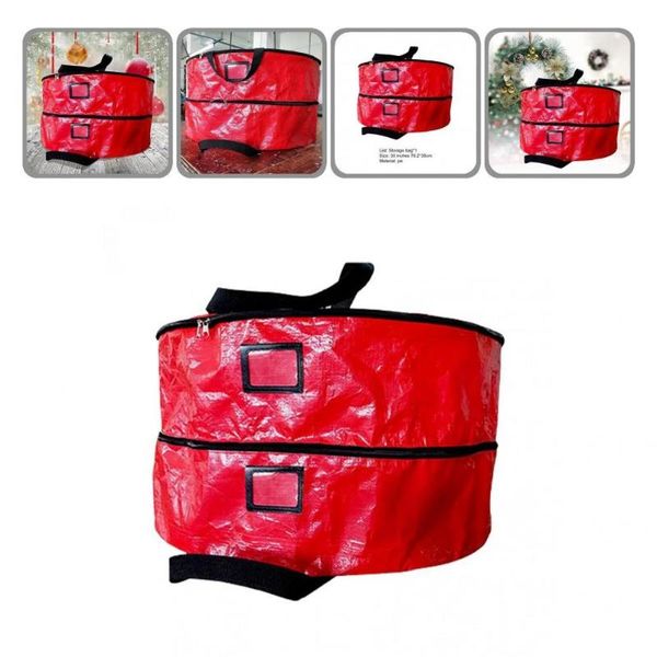 storage bags red color good holiday wreath container with tear-resistant handle pe organizer bag multi-purpose for festival
storage bags red color good holiday wreath container with tear-resistant handle pe organizer bag multi-purpose for festival