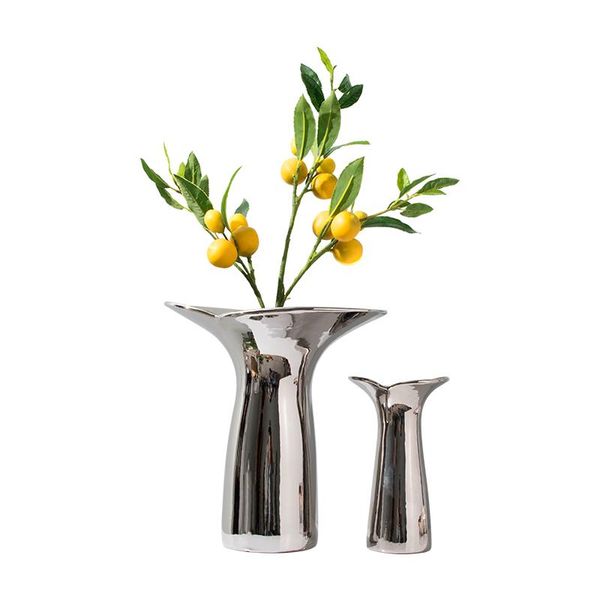 vases electroplated silver ceramic vase tea table side speaker flower decoration ornaments
vases electroplated silver ceramic vase tea table side speaker flower decoration ornaments