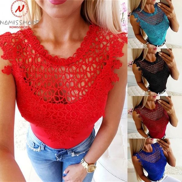 women's t-shirt women summer solid color t-shirts mesh patchwork design lace decor see through o-neck sleeveless slim pullovers top, White
women's t-shirt women summer solid color t-shirts mesh patchwork design lace decor see through o-neck sleeveless slim pullovers top, White
