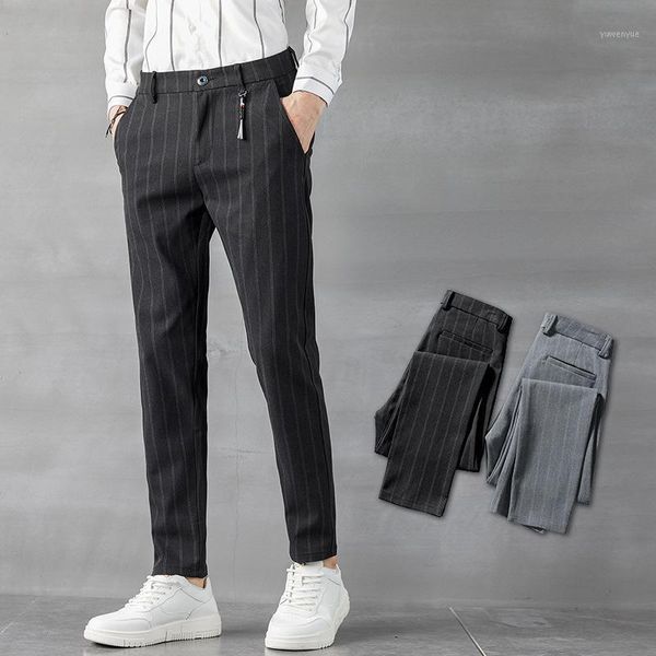 men's pants 2021 spring casual korean slim stripe small professional, Black
men's pants 2021 spring casual korean slim stripe small professional, Black