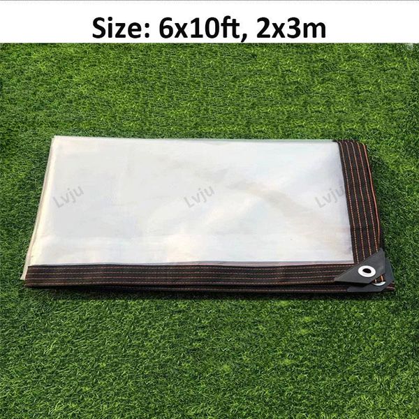 shade lvju transparent tarpaulin 6x10ft 2x3m good for chicken coop/pet hutch roof/plants green house/garden
shade lvju transparent tarpaulin 6x10ft 2x3m good for chicken coop/pet hutch roof/plants green house/garden