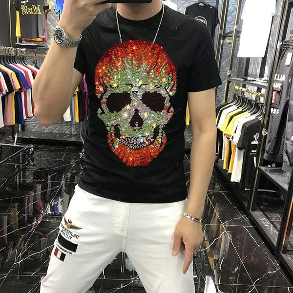 men's t-shirts arrival summer t-shirt printing diamond skull loose cotton all-match blouse oversize, White;black
men's t-shirts arrival summer t-shirt printing diamond skull loose cotton all-match blouse oversize, White;black